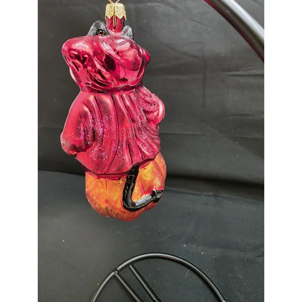 1999 Christopher Radko You Little Devil Bear Halloween GlassOrnament 5